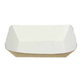 Kartonnen Snackbakjes kraft 780ml 15,5x9x5,5cm (450 stuks)
