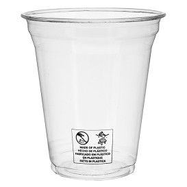 Stof gebaseerd op Maizena PLA beker Bio transparant 450ml Ø9,5cm (1200 stuks)