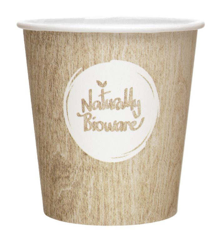 Gobelet Carton PLA BioWare 4Oz/120ml Ø6,2cm (80 Unités)