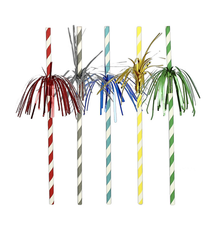 Papieren rechte rietjes Palmen Ø0,6cm 24cm (100 stuks) Papieren rechte rietjes Palmen Ø0,6cm 24cm (100 stuks)
