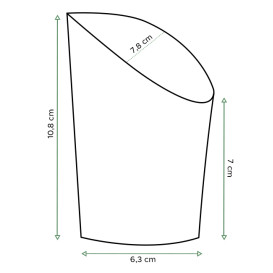 Gobelet Carton Ingraissable Effet Kraft Petit (55 Unités)