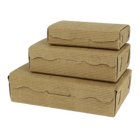 Papier bakkerij doos kraft 20x13x5,5cm 1000g (100 stuks) 