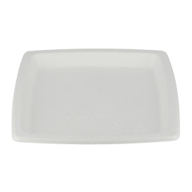 Assiette Carrée Canne à Sucre Blanc 170mm (1.000 Utés)