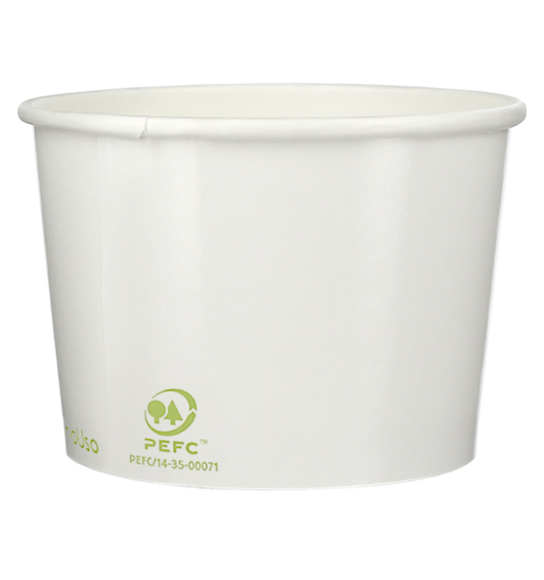 Pot à glace en Carton Ecologique 260ml (1320 Unités)