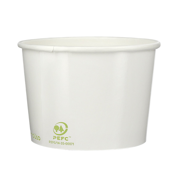 Papieren ijs Container Eco-Vriendelijk 260ml (55 stuks) Papieren ijs Container Eco-Vriendelijk 260ml (55 stuks)
