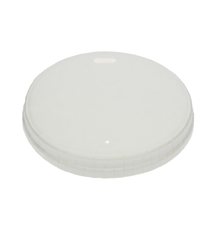 Couvercle de voyage avec trou pour papier blanc Ø9cm (1.000 Utés) Couvercle de voyage avec trou pour papier blanc Ø9cm (1.000 Utés)