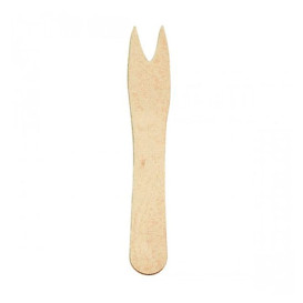 Mini Fourchette en bois 85mm (5000 Unités)