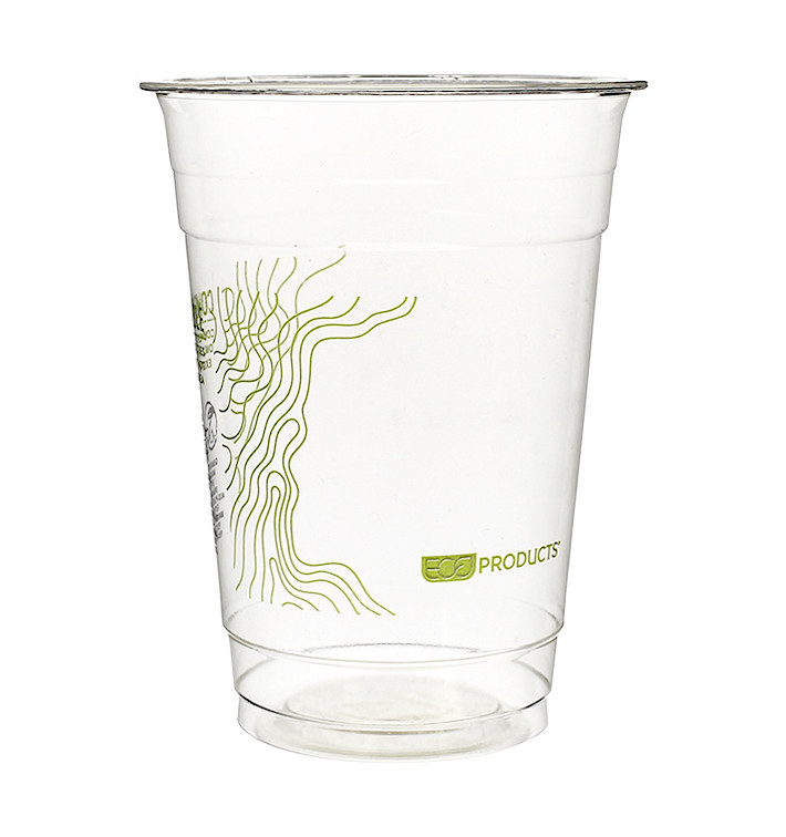 Stof gebaseerd op Maizena PLA beker "groen Stripe" 470ml (1.000 stuks) Stof gebaseerd op Maizena PLA beker "groen Stripe" 470ml (1.000 stuks)