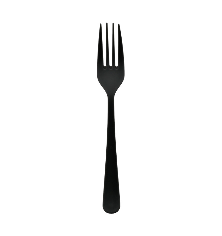 Fourchette réutilisable PP minéral "Gaia" Noir 190mm (200 Utés) Fourchette réutilisable PP minéral "Gaia" Noir 190mm (200 Utés)
