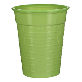 Gobelet Plastique PS Vert citron 200ml Ø7cm (50 Utés)