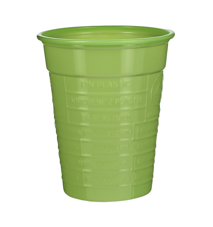 Gobelet Plastique PS Vert citron 200ml Ø7cm (50 Utés) Gobelet Plastique PS Vert citron 200ml Ø7cm (50 Utés)