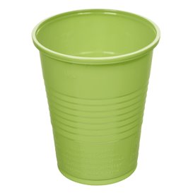 Plastic PS beker limoengroen 200ml Ø7cm (50 stuks) 