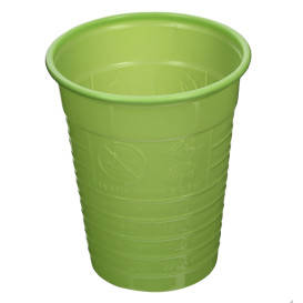 Plastic PS beker limoengroen 200ml Ø7cm (50 stuks) 