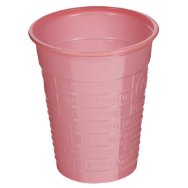 Gobelet Plastique PS Rose 200ml Ø7cm (1.500 Utés)