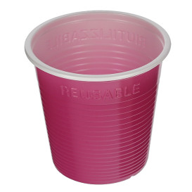 Gobelet Plastique PS Bicolore Fuchsia 230ml (420 Utés)