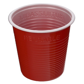 Plastic PS Shotje rood 230 ml (420 stuks)