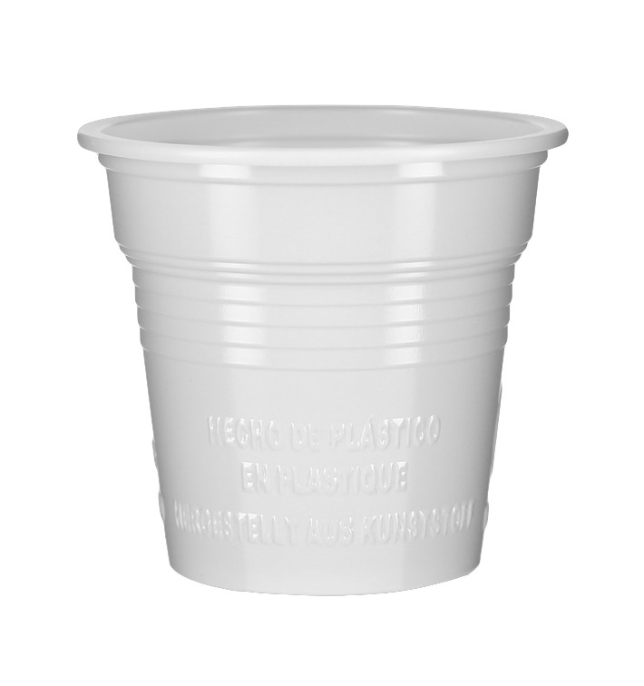 Gobelet Plastique PS Blanc 80ml Ø5,7cm (100 Utés)