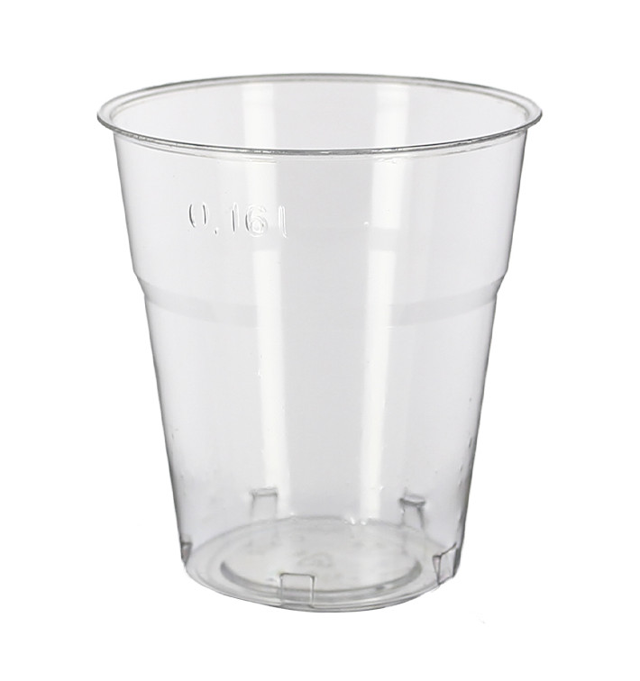 Herbruikbare PS Beker "Diamant" Kristal 200ml Ø7,2cm (25 stuks) 