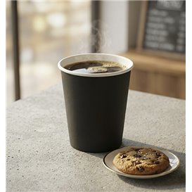 Gobelet en Carton sans Plastique 9 Oz/250ml "Colors" Jaune Ø8,0cm (300 Utés)