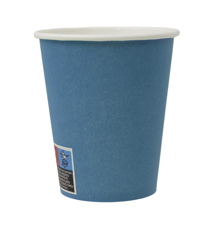 Plastic-Vrije Papieren Beker 9 Oz/250ml "Colors" Blauw Ø8,0cm (20 stuks) Plastic-Vrije Papieren Beker 9 Oz/250ml "Colors" Blauw Ø8,0cm (20 stuks)