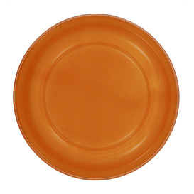 Assiette Plate Réutilisable Economique PS Orange Ø22cm (25 Utés)