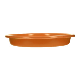 Assiette Creuse Réutilisable Economique PS Orange Ø20,5cm (25 Utés)