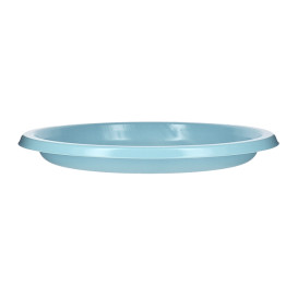 Assiette Plate Réutilisable Economique PS Bleu Clair Ø22cm (25 Utés)