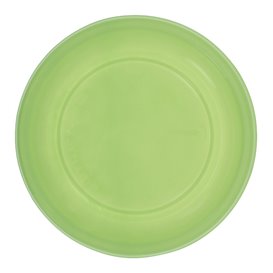 Assiette Plate Réutilisable Economique PS Vert Citron Ø22cm (25 Utés)