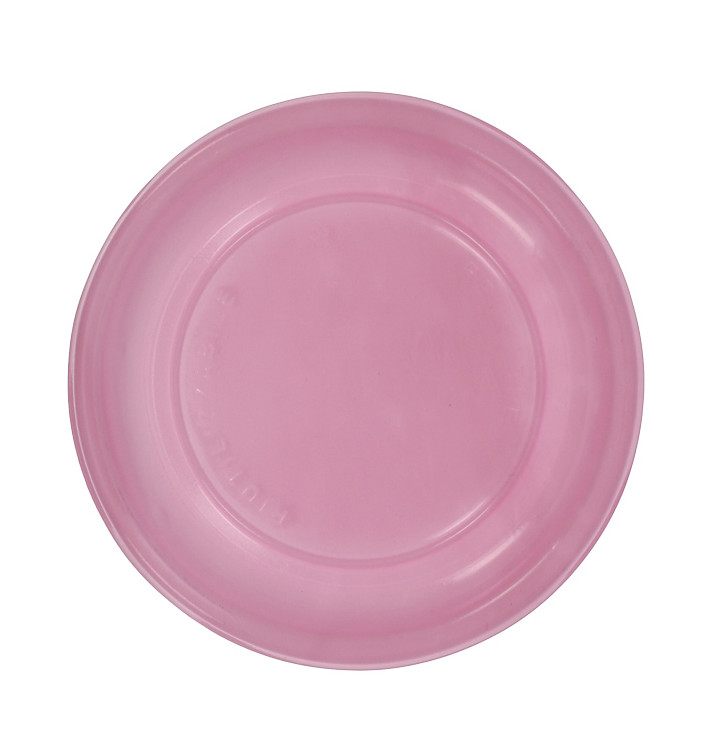 Herbruikbare Bord Economische PS Roze Ø22cm (200 stuks) Herbruikbare Bord Economische PS Roze Ø22cm (200 stuks)