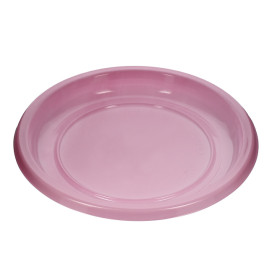 Assiette Plate Réutilisable Economique PS Rose Ø22cm (25 Utés)