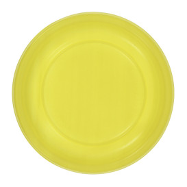 Assiette Plate Réutilisable Economique PS Jaune Ø17cm (300 Utés)