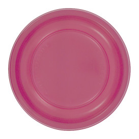 Assiette Plate Réutilisable Economique PS Fuchsia Ø17cm (300 Utés)