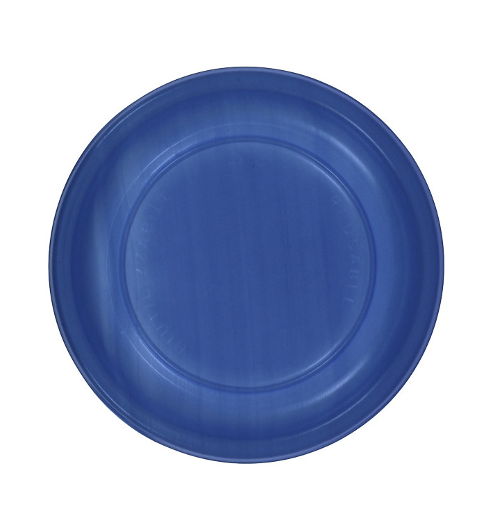 Herbruikbare Bord Economische PS Donkerblauw Ø17cm (25 stuks) Herbruikbare Bord Economische PS Donkerblauw Ø17cm (25 stuks)