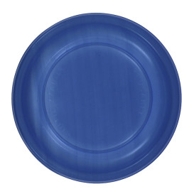 Assiette Plate Réutilisable Economique PS Bleu foncé Ø22cm (25 Utés)