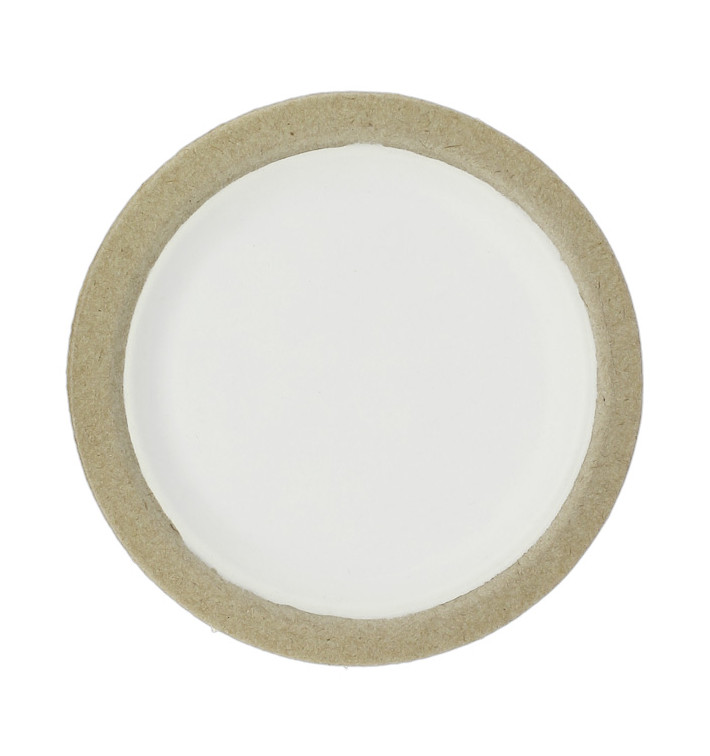 Biologisch afbreekbaar Bagasse Bord Wit Ø17,5cm (10 Stuks) Biologisch afbreekbaar Bagasse Bord Wit Ø17,5cm (10 Stuks)