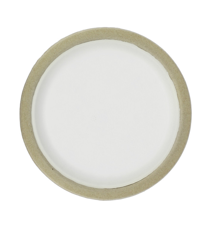 Assiette en Bagasse Biodégradable Blanc Ø22,5cm (120 Utés) Assiette en Bagasse Biodégradable Blanc Ø22,5cm (120 Utés)