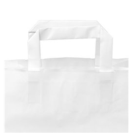 Sac en Papier Kraft Blanc avec Anses 100g/m² 22+11x27cm (250 Utés)