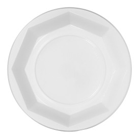 Assiette Creuse Réutilisable Economique PS Blanc Ø22cm (25 Utés)