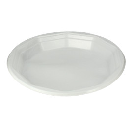 Assiette Réutilisable PP "Deka" Creuse Blanc 220mm (33 Utés)