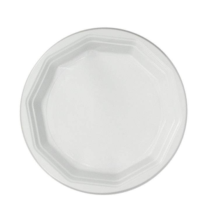 Herbruikbaar bord PP "Deka" Diep wit 220mm (231 stuks) Herbruikbaar bord PP "Deka" Diep wit 220mm (231 stuks)