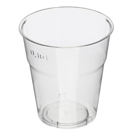 Herbruikbare Economy PS Beker "Diamant" Kristal 200ml Ø7,2cm (25 stuks) 