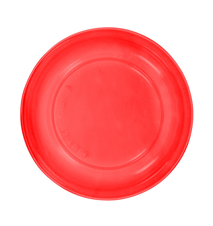 Assiette Plate Réutilisable Economique PS Rouge Ø22cm (200 Utés)