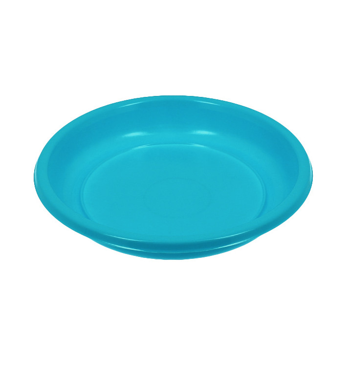 Herbruikbare Bord Economische PS Turkoois Ø20,5cm (25 stuks) Herbruikbare Bord Economische PS Turkoois Ø20,5cm (25 stuks)