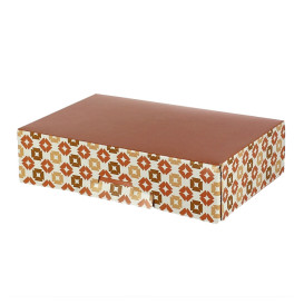 Boîte à Chocolats et Bonbons Corail 17,5x11,5x4,7cm (100 Utés)