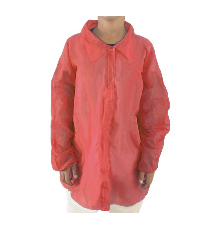 Blouse Enfant PP Rouge Velcro et Sans Poches (50 Utés) Blouse Enfant PP Rouge Velcro et Sans Poches (50 Utés)