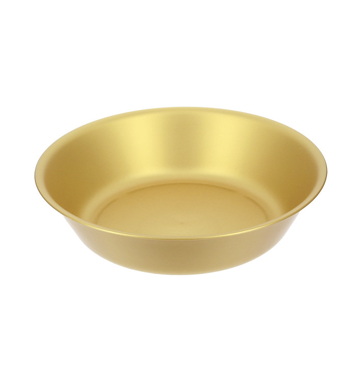 Assiette Réutilisable Durable PP Minéral Or Ø18cm (6 Utés) Assiette Réutilisable Durable PP Minéral Or Ø18cm (6 Utés)
