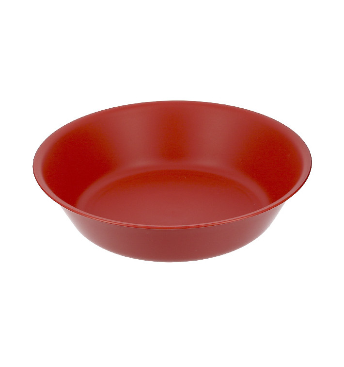 Herbruikbare Bord Durable PP Mineraal Rood Ø18cm (6 stuks) Herbruikbare Bord Durable PP Mineraal Rood Ø18cm (6 stuks)