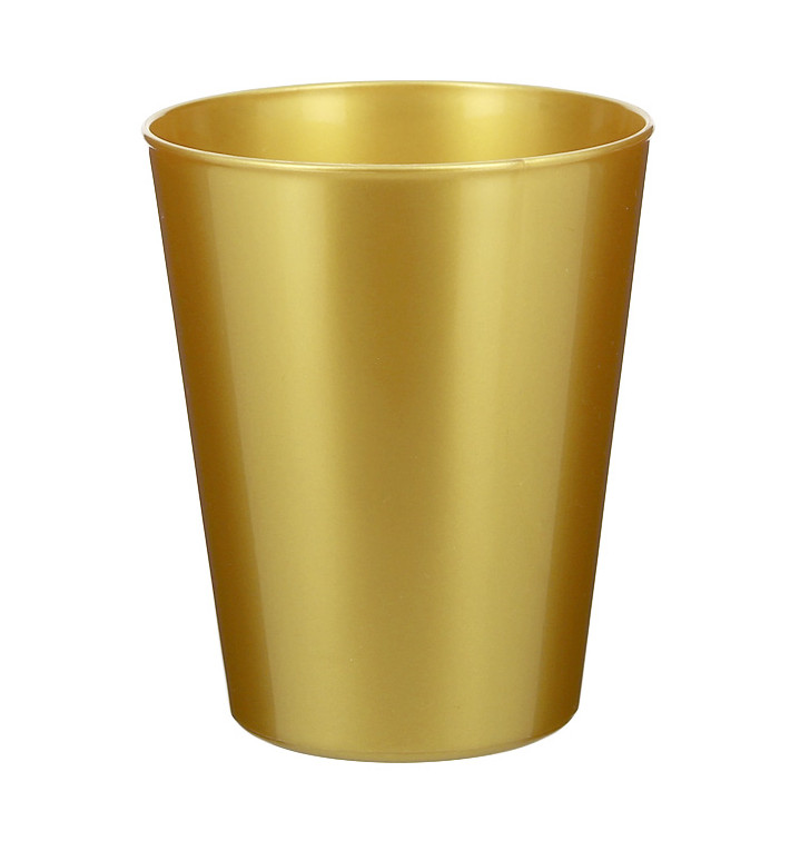Herbruikbare Beker Durable PP Mineraal Goud 330ml (6 stuks) Herbruikbare Beker Durable PP Mineraal Goud 330ml (6 stuks)