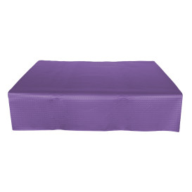 Voorgesneden papieren tafelkleed lila 40g 1,2x1,2m (300 stuks) 