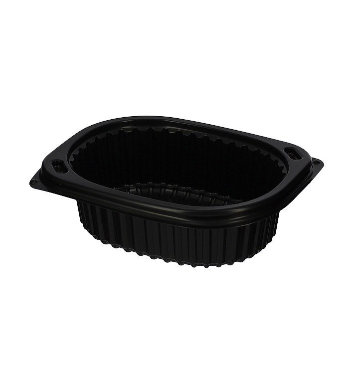 Barquette Rectangulaire PP Noir 350ml 142x111x45mm (80 Utés) Barquette Rectangulaire PP Noir 350ml 142x111x45mm (80 Utés)